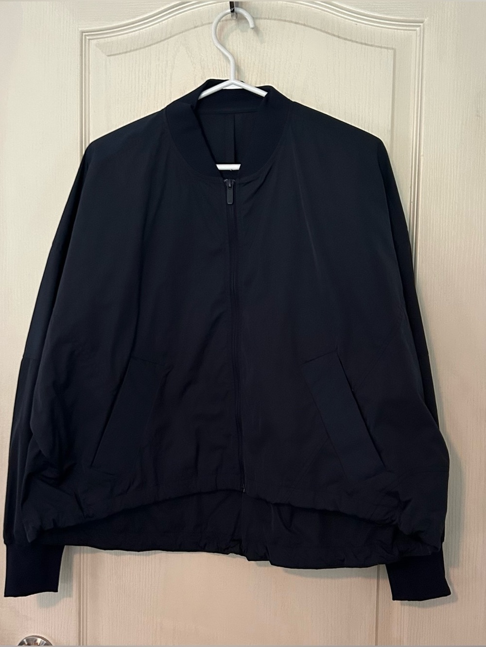 Lululemon Navy High-Low Bomber Jacket